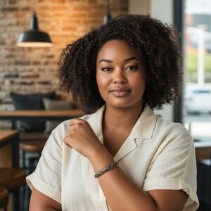 Vintage Gold-Tone Filigree Bangle – Jade Enamel Scroll Design – Stretch Fit